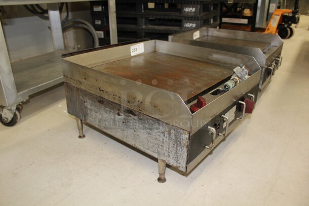 GREAT! Star Commercial Stainless Steel Natural Gas Countertop Griddle. 24x27x27. Working When Removed!  - Image 3 of 6