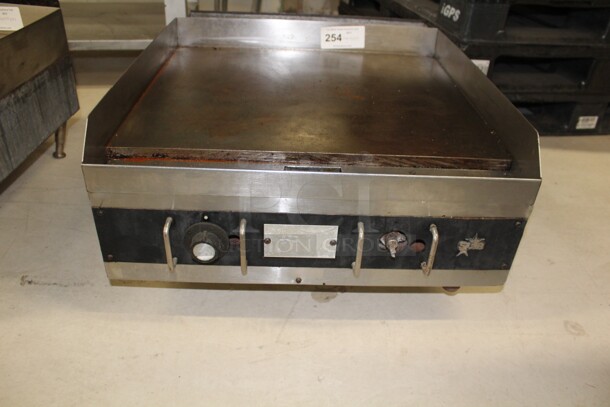 GREAT! Star Commercial Stainless Steel Natural Gas Countertop Griddle. 24x27x27. Working When Removed!  - Image 2 of 5