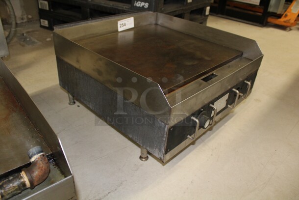 GREAT! Star Commercial Stainless Steel Natural Gas Countertop Griddle. 24x27x27. Working When Removed!  - Image 4 of 5