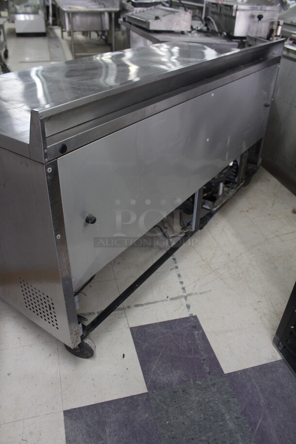 WOW! True Model TWT-72 Commercial Stainless Steel 3 Door Worktop Refrigerator/Cooler. 72.5x30x39. 115V.60Hz. Working When Removed!  - Image 6 of 8
