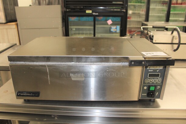 AWESOME! AJ Antunes Roundup Model DFWF-250CV Commercial Stainless Steel Full Pan Size Steamer. 27x18x9. 208V. 50/60Hz. Working When Removed! 
