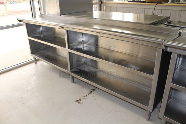 NICE! Commercial Stainless Steel Dish Cabinet. 100x18x36.5