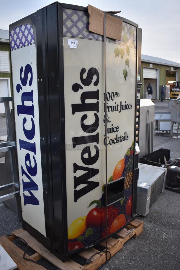 NICE! Metal Commercial Beverage Vending Machine w/ Bill Acceptor. 37x29x72. Cannot Test - Unit Trips Breaker