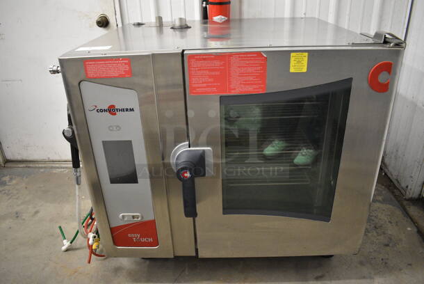 BEAUTIFUL! Cleveland Model OGS-6.10 Stainless Steel Commercial Countertop Natural Gas Powered Convotherm Convection Oven w/ View Through Door and Metal Oven Racks. 45,400 BTU. 41x32x35