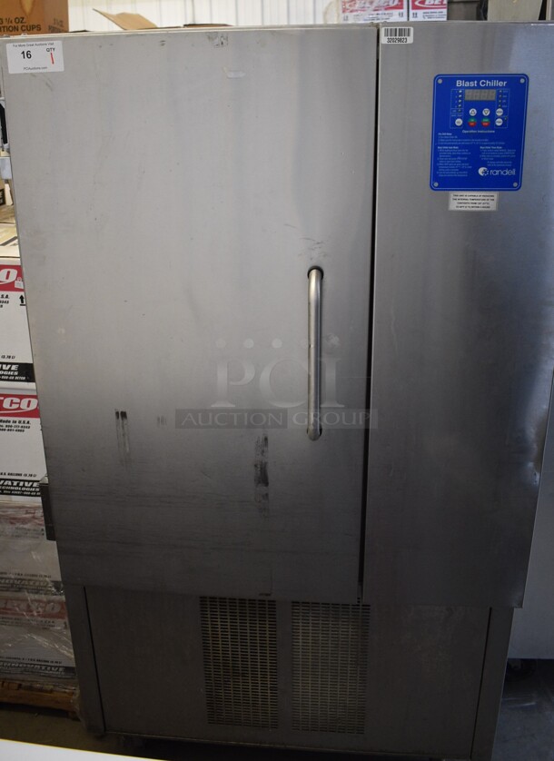 BEAUTIFUL! 2012 Randell Model BC-18 Stainless Steel Commercial Floor Style Blast Chiller. 115/230 Volts, 1 Phase. 39x35x73