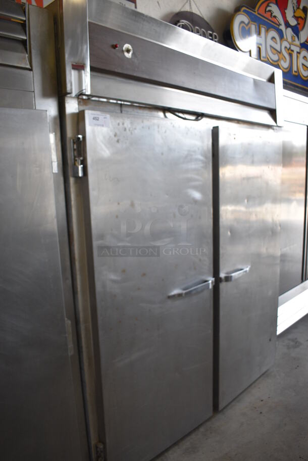 GREAT! McCall Model 4002-H Stainless Steel Commercial 2 Door Reach In Cooler. Does Not Have Compressor. 230 Volts, 1 Phase. 68x38x86 - Image 3 of 6