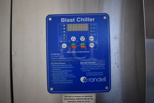 BEAUTIFUL! 2012 Randell Model BC-18 Stainless Steel Commercial Floor Style Blast Chiller. 115/230 Volts, 1 Phase. 39x35x73 - Image 3 of 7