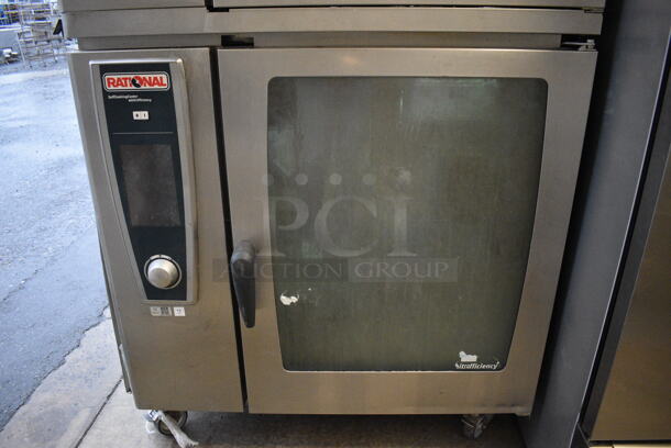 2 GORGEOUS! Rational Stainless Steel Commercial Combitherm 5 Senses Self Cooking Center Convection Ovens on Commercial Casters. Top Model: SCC WE 62. Bottom Model: SCC WE 102. 480 Volts, 3 Phase. 42x40x73. 2 Times Your Bid! - Image 7 of 10