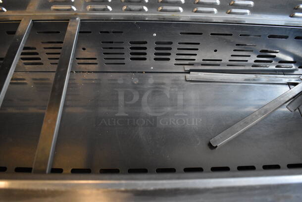 WOW! Turbo Air Model MST-60 Stainless Steel Commercial Sandwich Salad Prep Table Bain Marie Mega Top w/ Double Overshelf and 2 Lower Doors on Commercial Casters. 115 Volts, 1 Phase. 60x30x65. Tested and Working! - Image 7 of 12