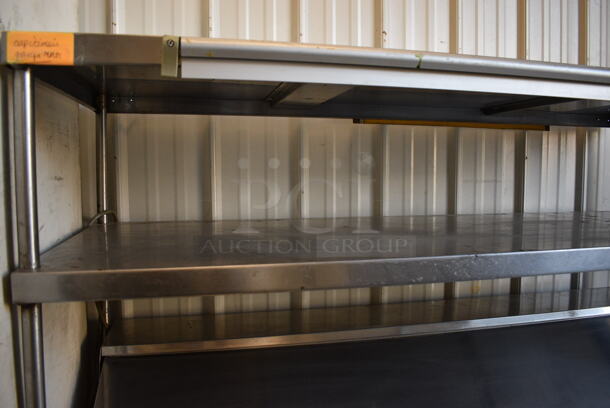 WOW! Turbo Air Model MST-60 Stainless Steel Commercial Sandwich Salad Prep Table Bain Marie Mega Top w/ Double Overshelf and 2 Lower Doors on Commercial Casters. 115 Volts, 1 Phase. 60x30x65. Tested and Working! - Image 10 of 12