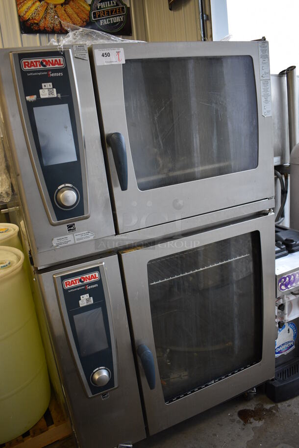 2 GORGEOUS! Rational Stainless Steel Commercial Combitherm 5 Senses Self Cooking Center Convection Ovens on Commercial Casters. Top Model: SCC WE 62. Bottom Model: SCC WE 102. 480 Volts, 3 Phase. 42x40x73. 2 Times Your Bid! - Image 3 of 8