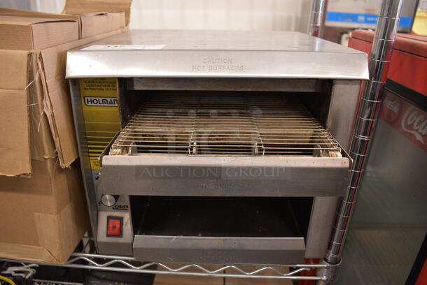 NICE! Holman Model EZ10 Stainless Steel Commercial Countertop Electric Conveyor Oven. 120 Volts, 1 Phase. 14.5x18x13. Tested and Does Not Power On