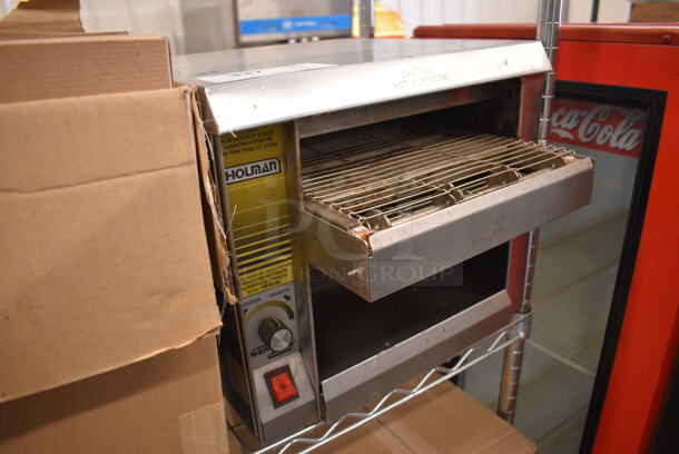 NICE! Holman Model EZ10 Stainless Steel Commercial Countertop Electric Conveyor Oven. 120 Volts, 1 Phase. 14.5x18x13. Tested and Does Not Power On - Image 2 of 5