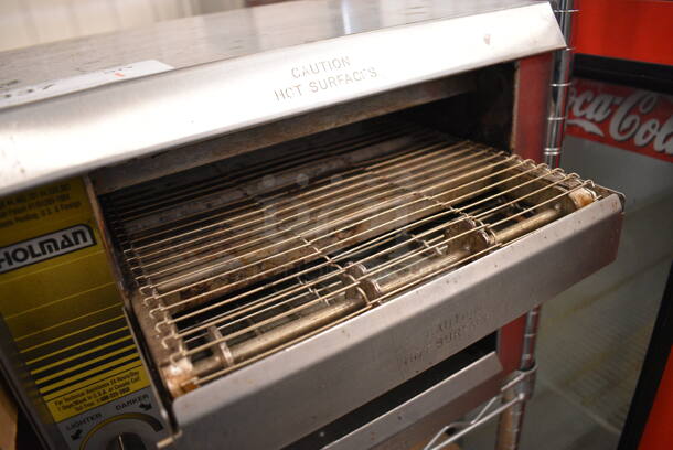 NICE! Holman Model EZ10 Stainless Steel Commercial Countertop Electric Conveyor Oven. 120 Volts, 1 Phase. 14.5x18x13. Tested and Does Not Power On - Image 3 of 5