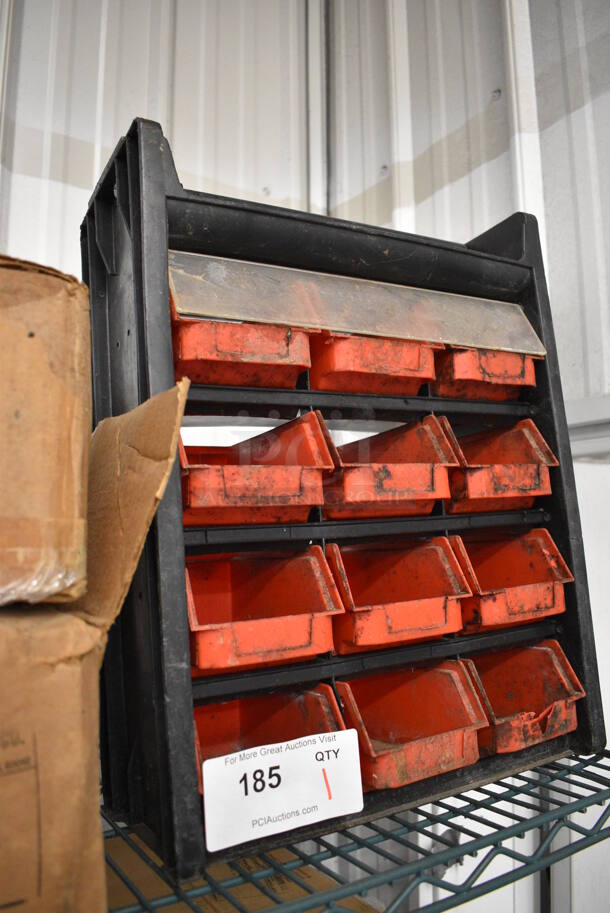 Black and Red Poly Countertop Holder - Image 2 of 4