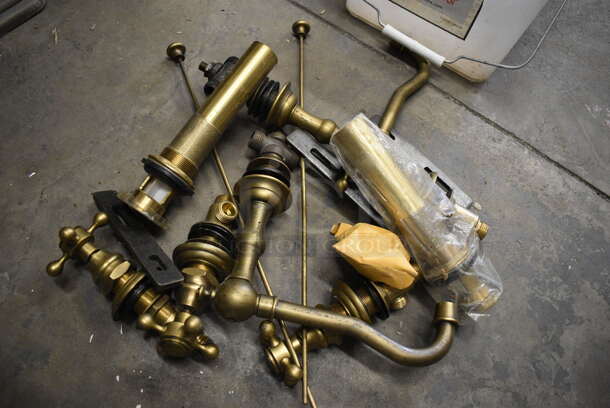ALL ONE MONEY! Lot of Various Metal Pieces for Faucets In Clear Poly Bin! - Image 5 of 5