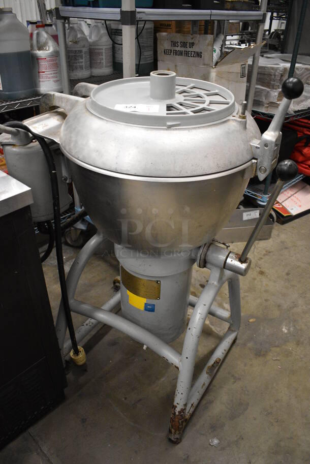 BEAUTIFUL! Hobart Model VCM40 Stainless Steel Commercial Floor Style Vertical Cutter Mixer. 208 Volts, 3 Phase. 22x33x43