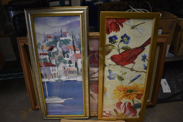 7 Various Pictures; Coca Cola Barn, Blue Car, Coffee Is My Happy Place, Bird, Boat, Flower, Farm and Man. 7 Times Your Bid! - Image 5 of 8