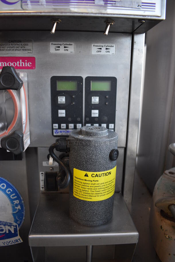 GORGEOUS! 2010 Stoelting Model SF144-38I Stainless Steel Commercial Countertop Air Cooled 2 Flavor Ice Cream Machine w/ Drink Mixer Attachment. 208-230 Volts, 1 Phase. 22x28x34 - Image 7 of 10