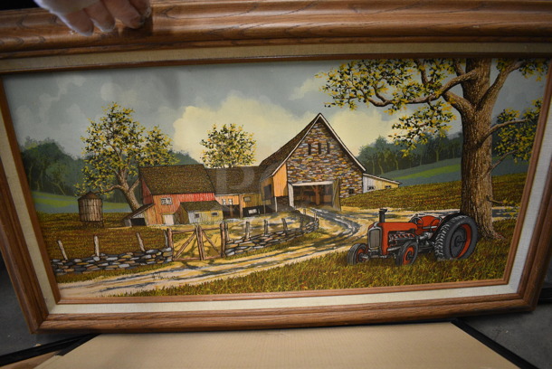7 Various Pictures; Coca Cola Barn, Blue Car, Coffee Is My Happy Place, Bird, Boat, Flower, Farm and Man. 7 Times Your Bid! - Image 8 of 8