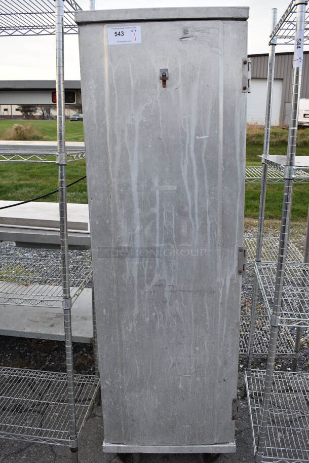 Metal Commercial Enclosed Pan Rack on Commercial Casters. 21x28x69 - Image 1 of 4