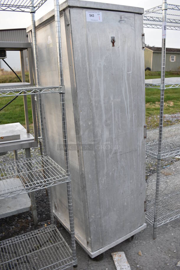 Metal Commercial Enclosed Pan Rack on Commercial Casters. 21x28x69 - Image 3 of 4