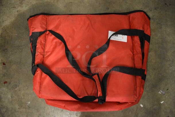 Red Insulated Food Carrying Bag. 19x10x20