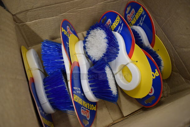ALL ONE MONEY! Lot of 6 BRAND NEW! Quickie Pot and Pan Scrubbing Brushes! - Image 2 of 3