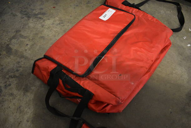 Red Insulated Food Carrying Bag. 19x10x20 - Image 2 of 3
