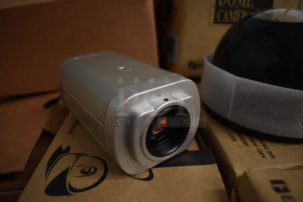8 Various Security Cameras; 2 Model KPC251ZN/NL and 6 EverFocus Model ED000ZZ-00B Dummy Cameras. 4x4x3, 2.5x2x4.5. 8 Times Your Bid! - Image 5 of 10
