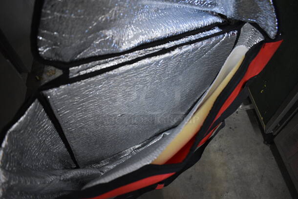 Red Insulated Food Carrying Bag. 19x10x20 - Image 3 of 3