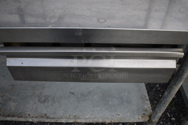 Stainless Steel Commercial Table w/ Double Overshelf, Undershelf and 2 Drawers. 72x30x64 - Image 7 of 9