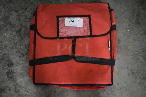 Red Insulated Food Carrying Bag. 18x5x19 - Image 1 of 3