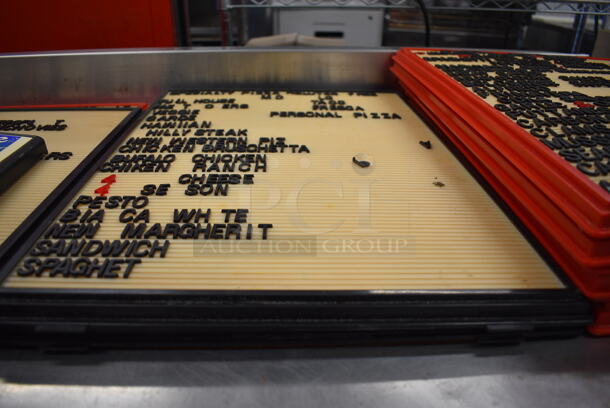 12 Various Menu Board Signs w/ Letters! Including 18x22x1.5. 12 Times Your Bid! - Image 7 of 10