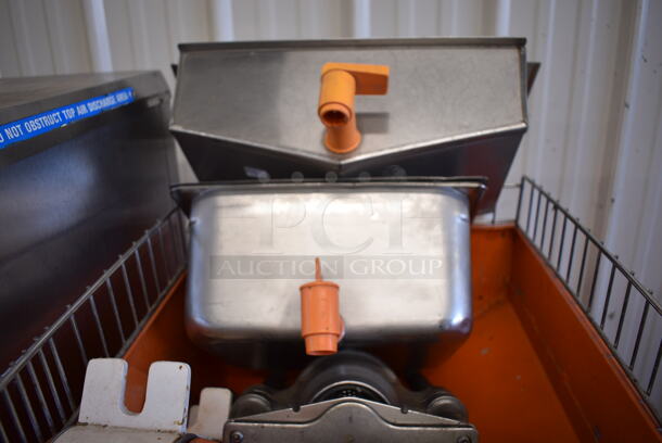 NICE! Juice Tree Model 900 Metal Commercial Floor Style Citrus Juicer on Commercial Casters. 21x48x63. Tested and Working! - Image 7 of 12