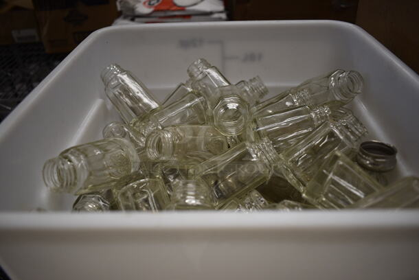 ALL ONE MONEY! Lot of Various Salt and Pepper Shakers in White Bin! Includes 1.5x1.5x3 - Image 1 of 2