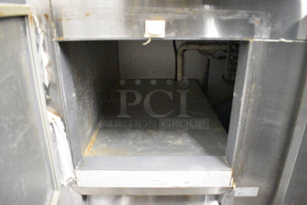 GREAT! 2013 Leader Model LM60S/C Stainless Steel Commercial Sandwich Salad Prep Table Bain Marie Mega Top on Commercial Casters. 115 Volts, 1 Phase. 60x32x45. Tested and Working! - Image 7 of 7