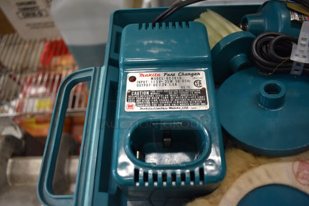 Makita Cordless Polisher w/ Makita Model DC7010 Fast Charger in Hard Case. 10.5x10x3 - Image 2 of 4
