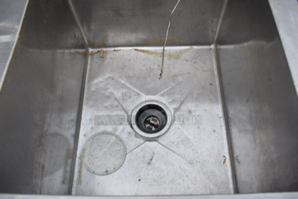 Stainless Steel Commercial 3 Bay Sink w/ Dual Drainboards. 91x25x44. Bays 16x19x14. Drainboards 18x21x2 - Image 5 of 6