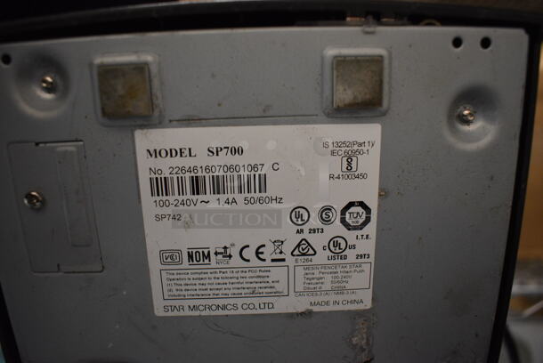 Star Micronics Model SP700 Receipt Printer. 6.5x9.5x6 - Image 4 of 4