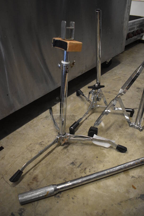 3 Various Metal Stand Bases. 3 Times Your Bid! - Image 4 of 5