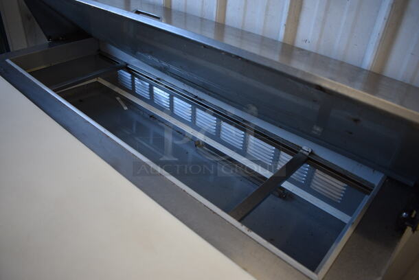 NICE! Beverage Air Model SPED48-12-2 Stainless Steel Commercial Sandwich Salad Prep Table Bain Marie Mega Top w/ Door and 2 Drawers on Commercial Casters. 115 Volts, 1 Phase. 48x30x42. Tested and Working! - Image 3 of 8