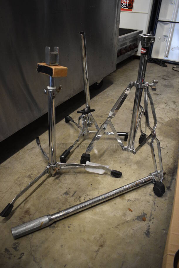 3 Various Metal Stand Bases. 3 Times Your Bid!