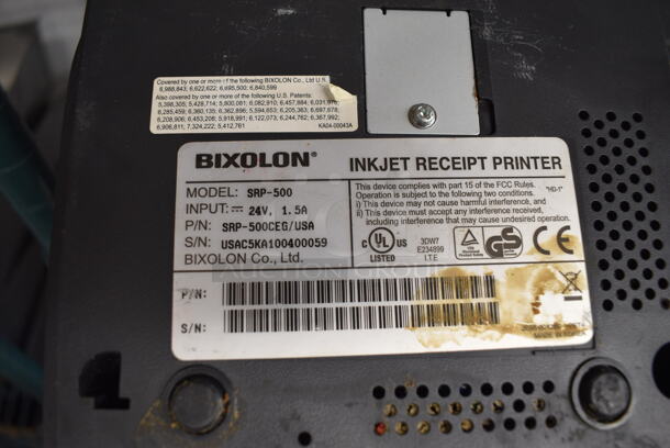 Bixolon Model SRP-500 Receipt Printer. 6.5x8x6 - Image 4 of 4