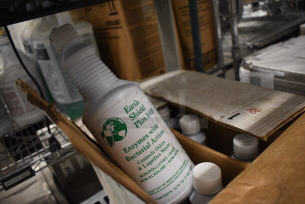 13 Bottles of Earth Shield Plus 1400 Enzymes with Bacterial Action. 3x3x10. 13 Times Your Bid! - Image 2 of 2