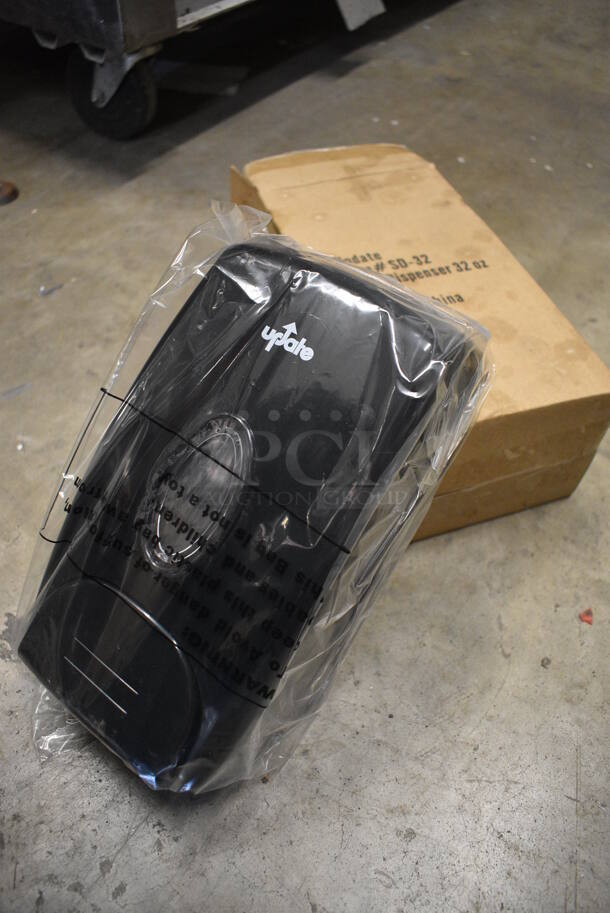 BRAND NEW IN BOX! Black Poly Wall Mount Hand Soap Dispenser. 5.5x4x9.5 - Image 2 of 3