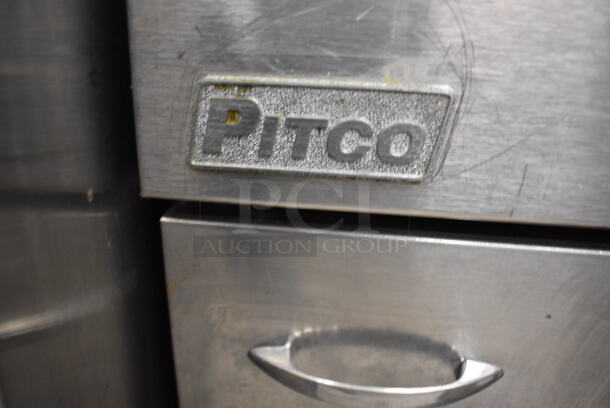 NICE! 2005 Pitco Frialator Model 40C+S Stainless Steel Commercial Floor Style Natural Gas Powered Deep Fat Fryer. 105,000 BTU. 15x30x47 - Image 8 of 8