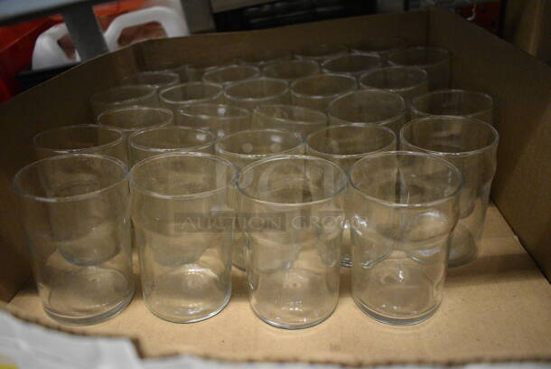 65 Beverage Glasses. 2.5x2.5x4. 65 Times Your Bid!