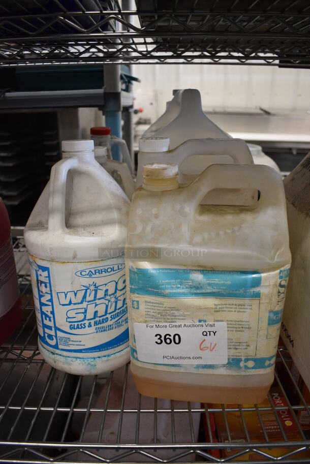 6 Various Cleaners; Glass Cleaner, Degreaser. 6 Times Your Bid! 