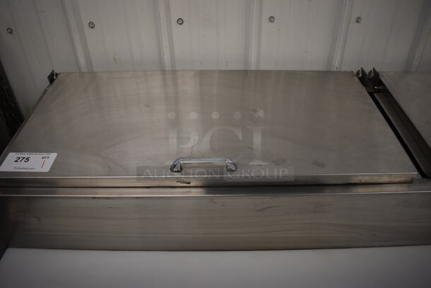 WOW! Continental Model CPT67 Stainless Steel Commercial Pizza Prep Table w/ 2 Lids and 3 Doors on Commercial Casters. 115 Volts, 1 Phase. 67x35x45. Tested and Working! - Image 4 of 11